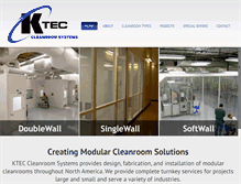 Tablet Screenshot of kteccleanrooms.com